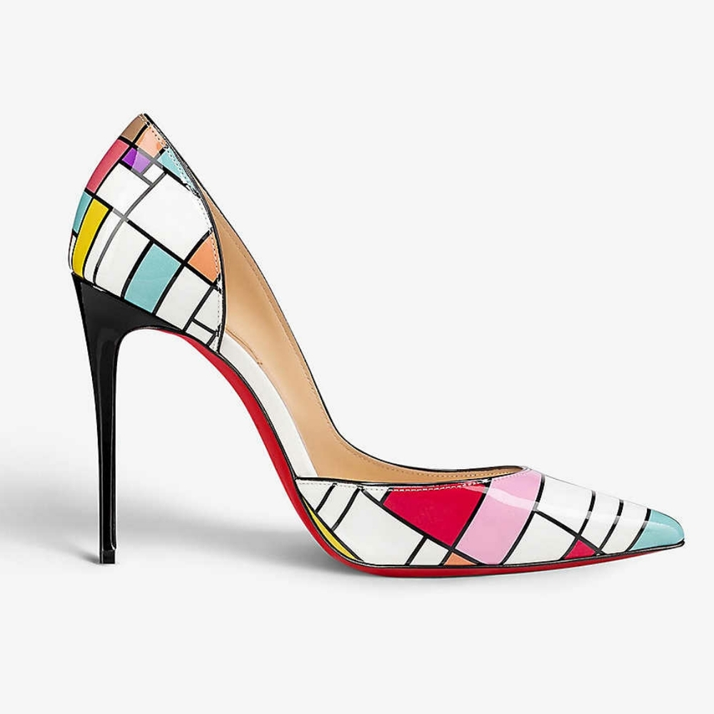 NWT Iriza Colorblock Patent Leather Pumps Size 39.5